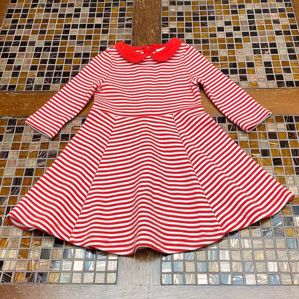 Mini Boden Candy Cane Girls Dress